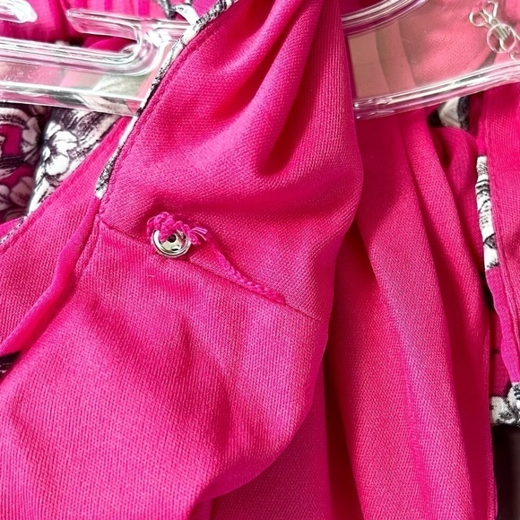 TAYLOR Long Formal Dress Sleeveless Fuchsia Black and Cream Size 10 NWT - Picture 5 of 11